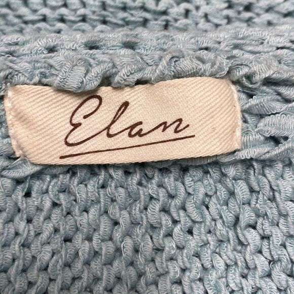 Elan Green Cutout Back Sweater Size Large - Picture 3 of 4